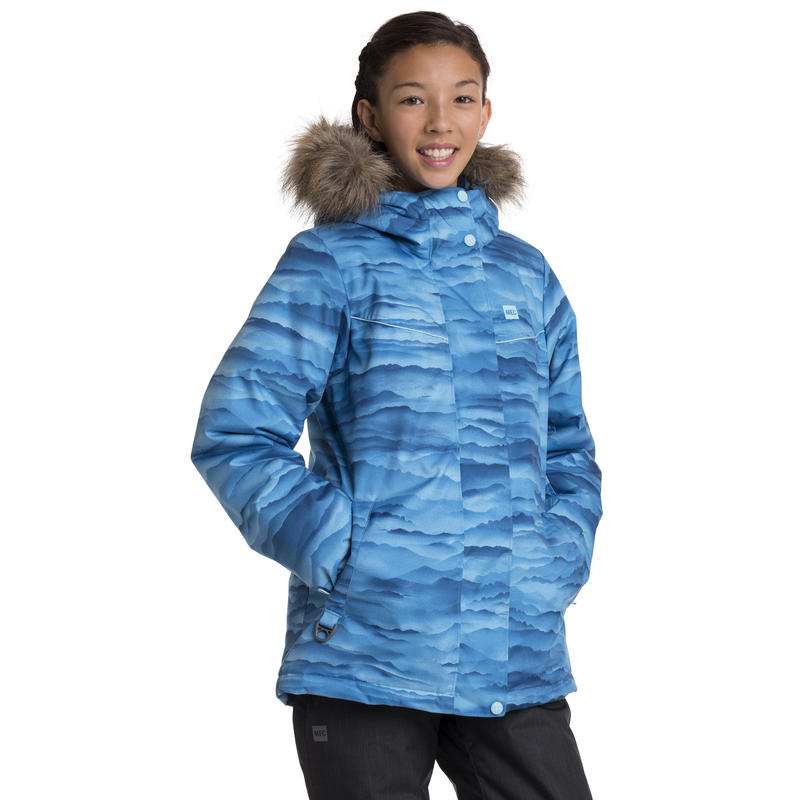 Manteau Flute Imprimé brumeux brise bleu