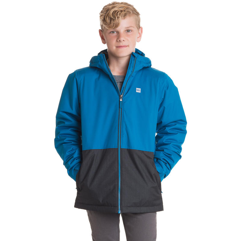 Manteau Vortex Bleu turc/Imprimé tissage éclipse