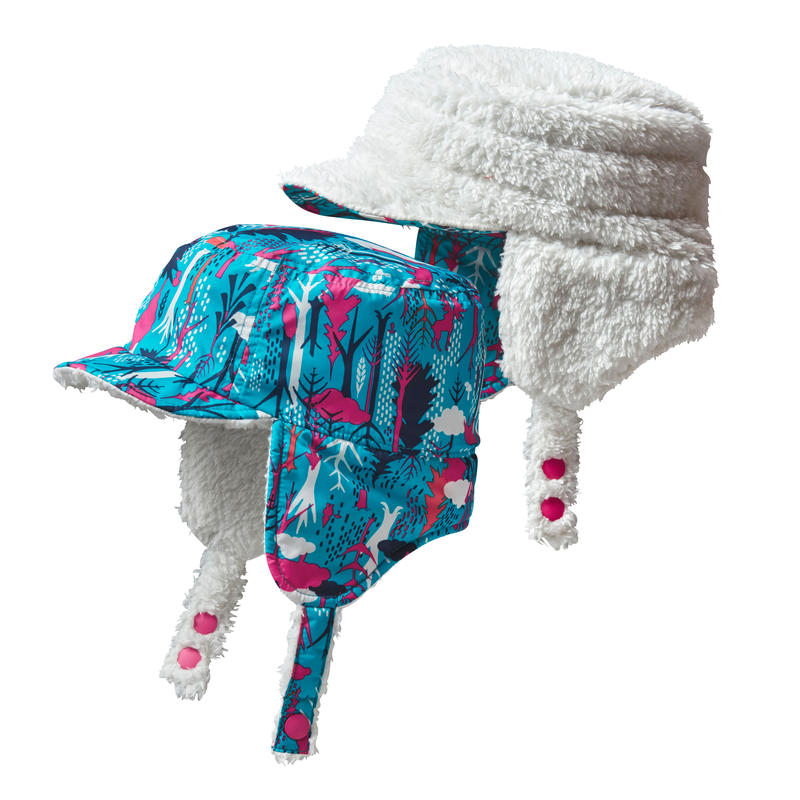 Bonnet réversible Amis des pins/Bleu épique
