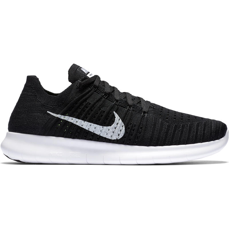 Chaussures de course sur route Free Run Flyknit Noir/Blanc