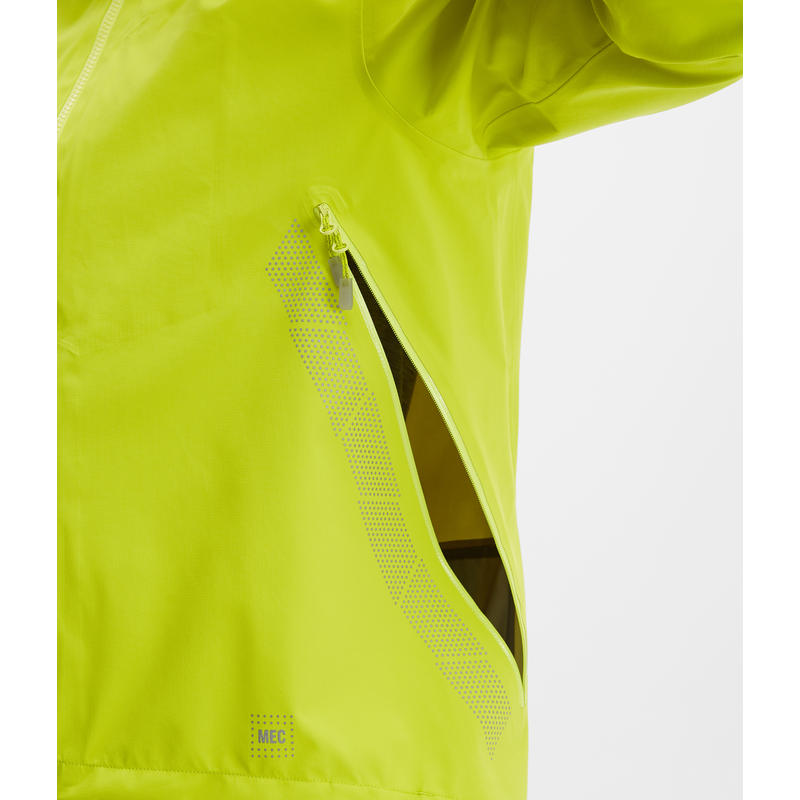 MEC Downpour Lumix Waterproof Cycling Jacket Men's