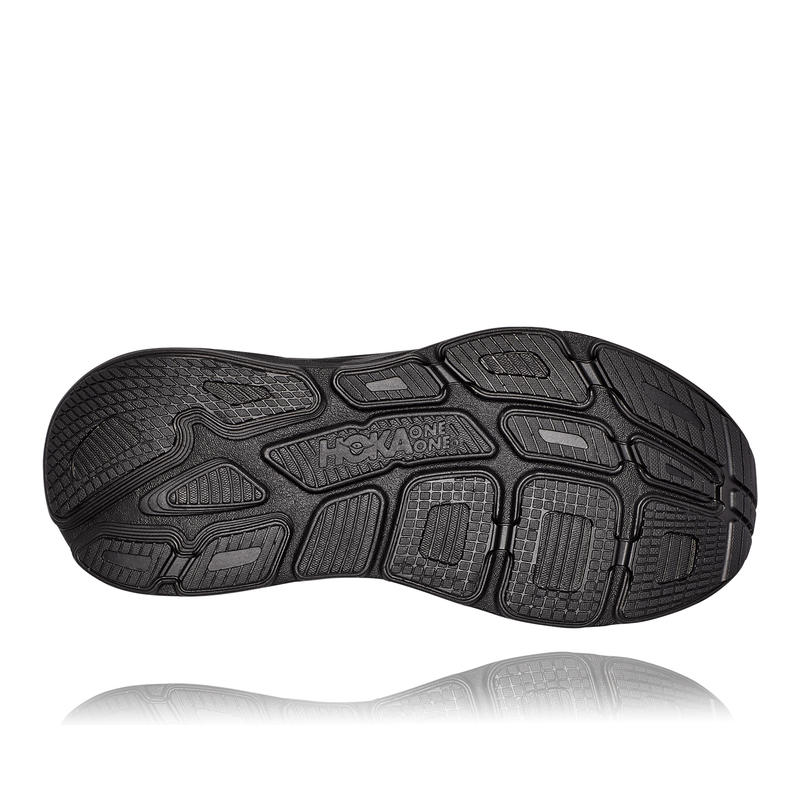 hoka bondi 7 black and white