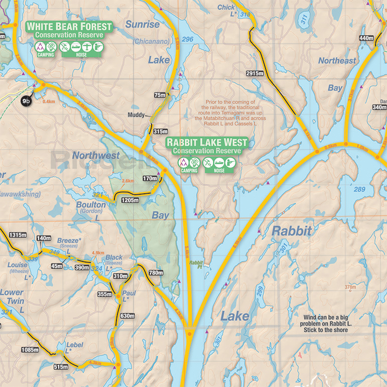 Jeff's Map Temagami Map for Canoeists Central MEC