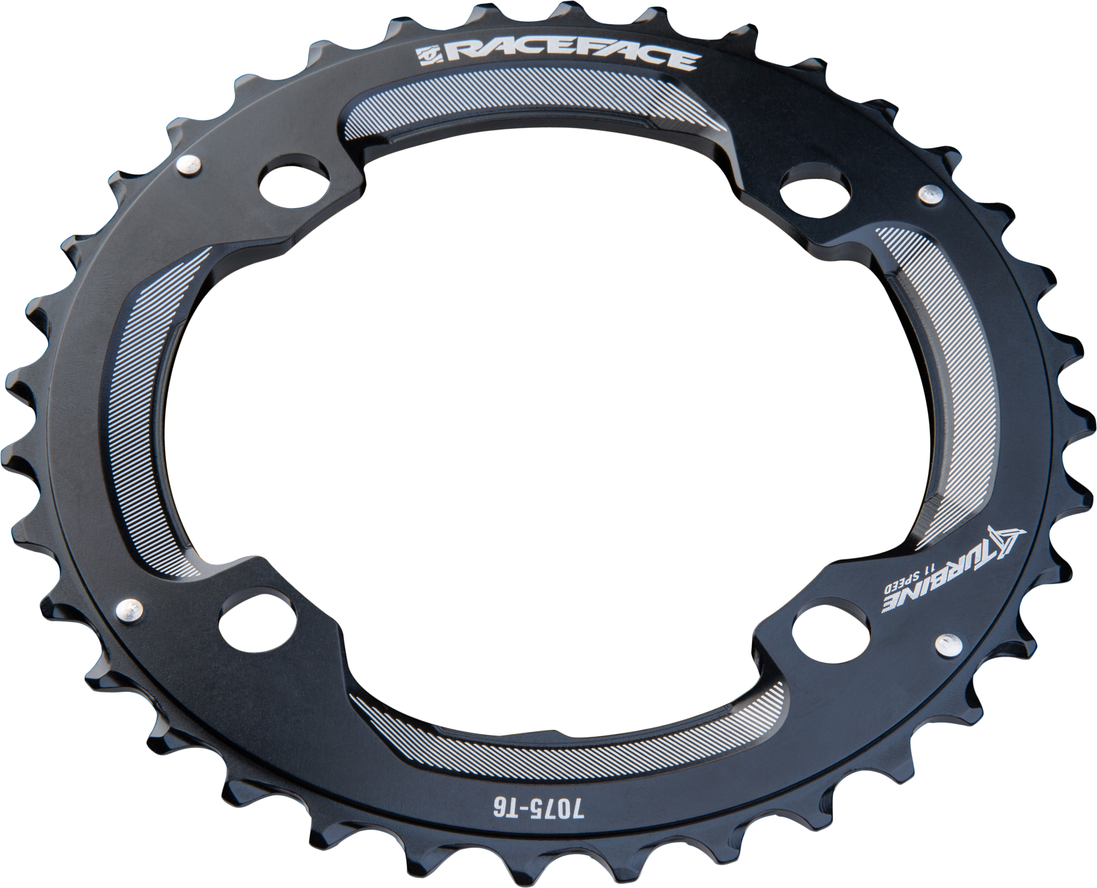 104mm BCD 36t Black RaceFace Turbine 11-Speed Chainring