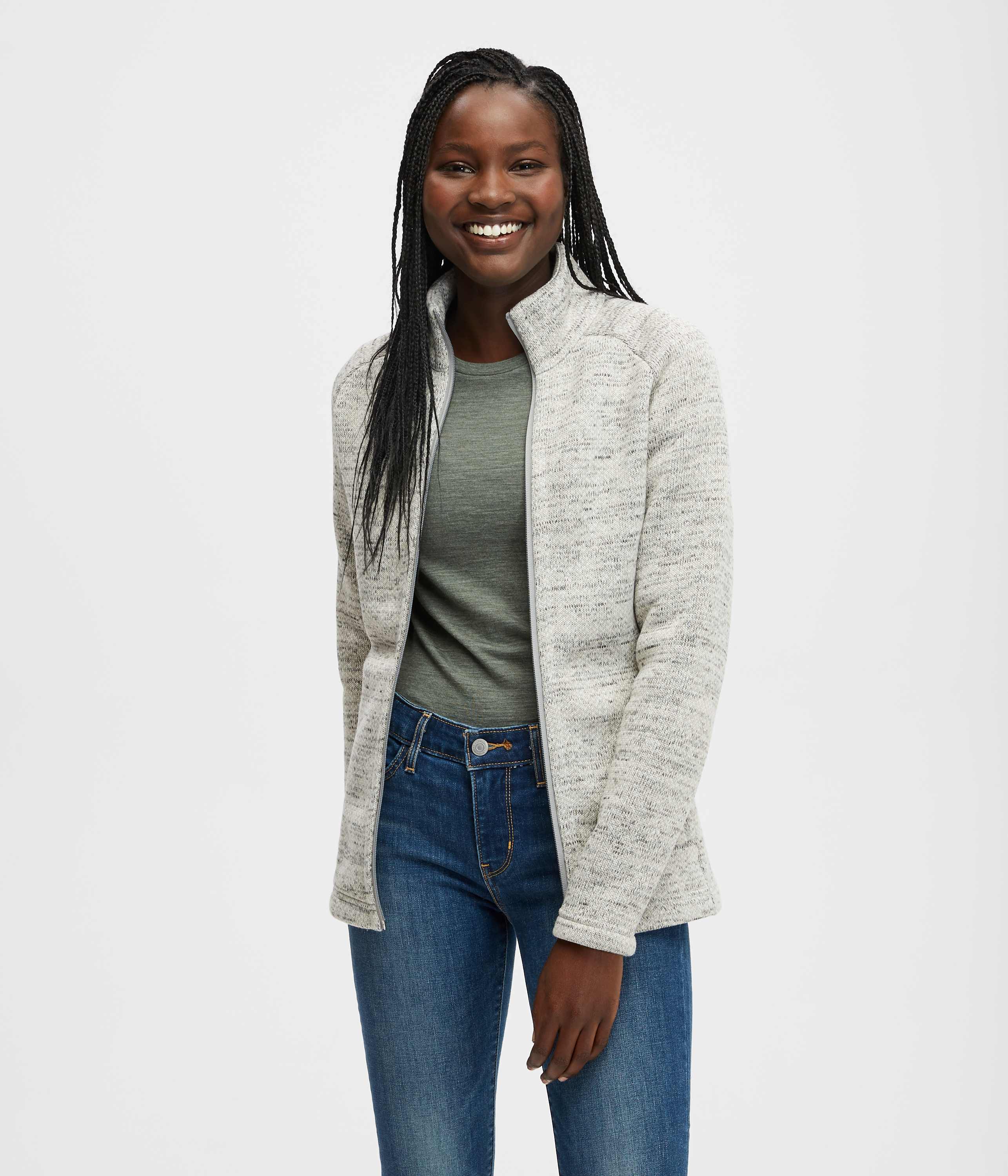 sweater with zipper womens