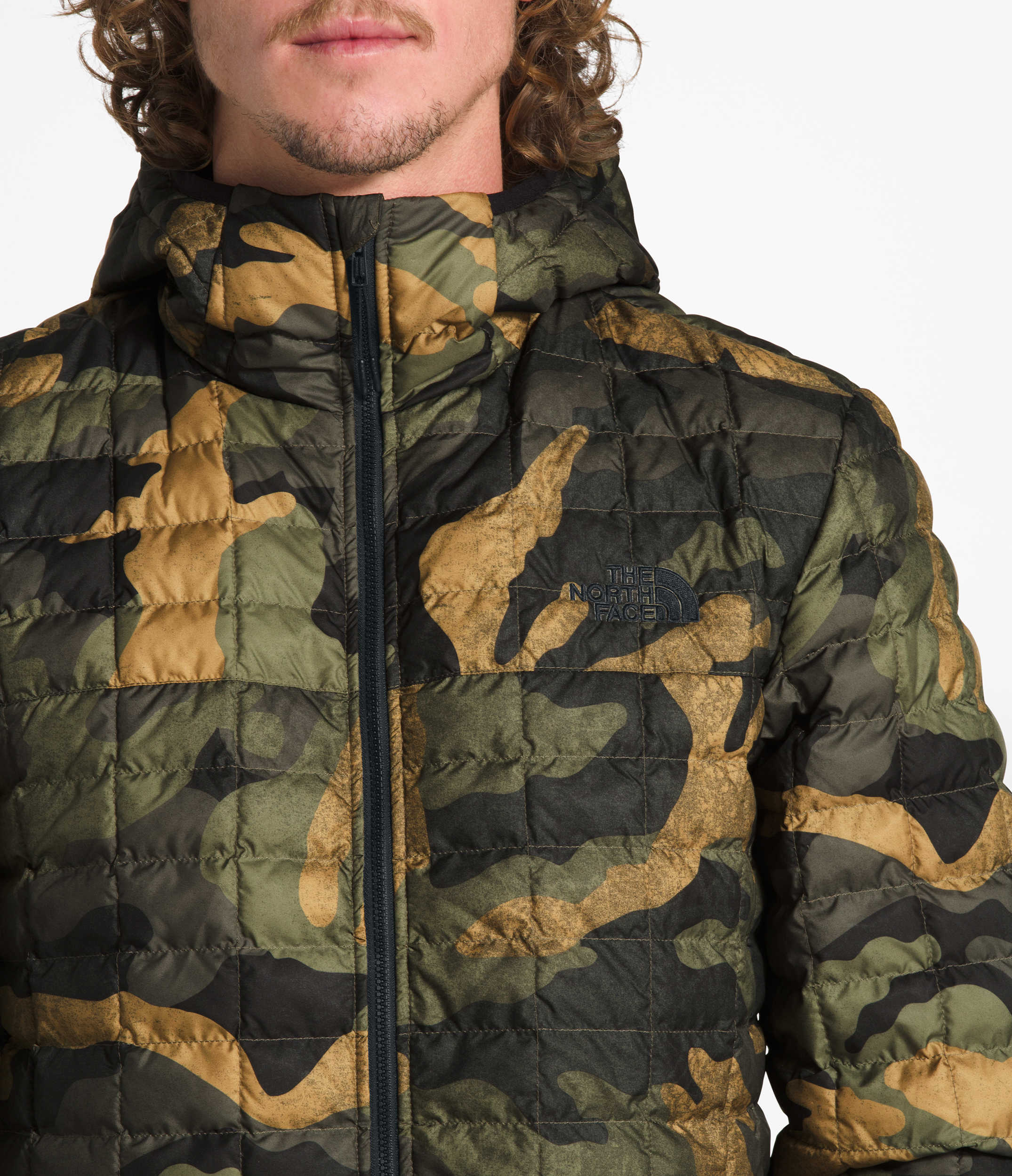 the north face thermoball hoodie camo print