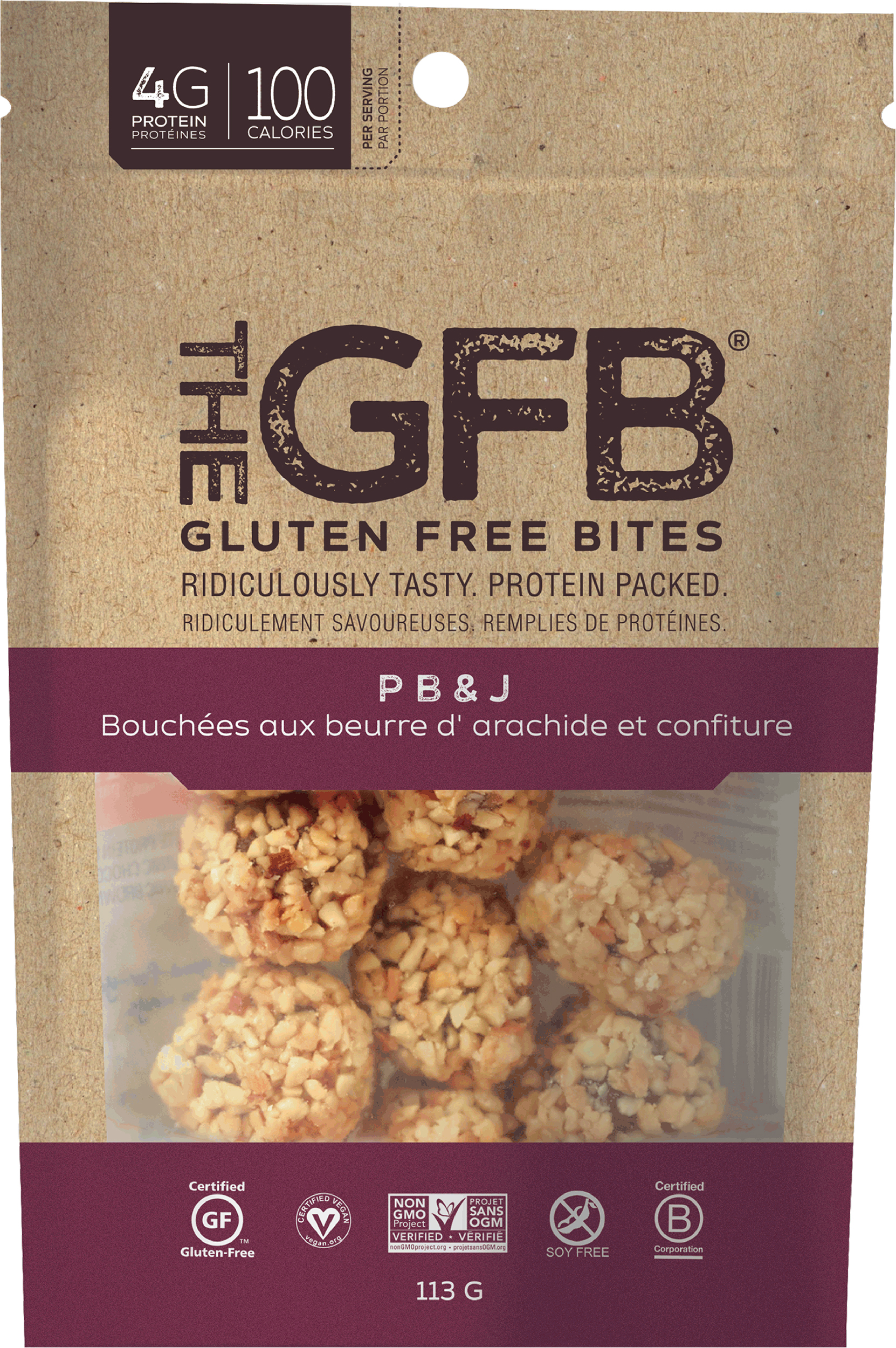 Gfb Gluten Free Bites Peanut Butter Jam Mec