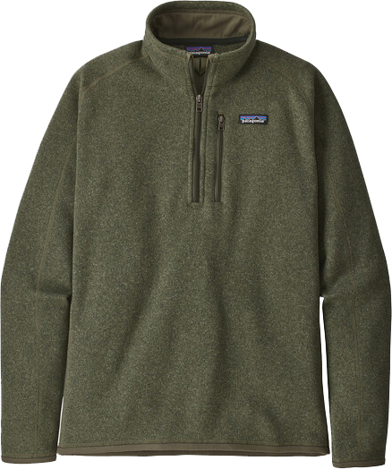 green quarter zip fleece