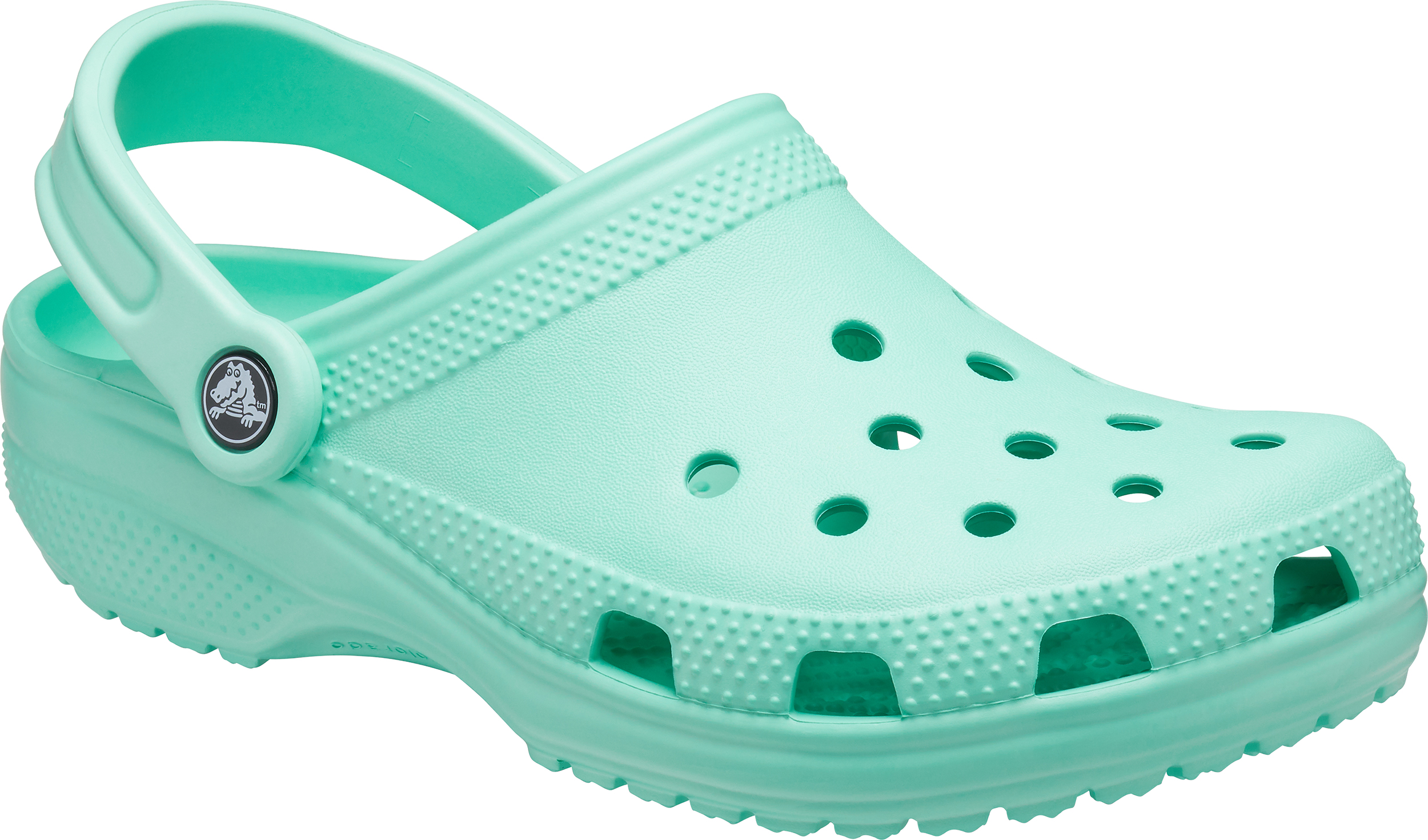 teal crocs
