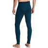 Caleçon long T2 en laine mérinos Imprimé pixel bleu turc