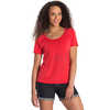 Sparrowgrass Short-Sleeved Top Red Huckleberry Sundial Graphic