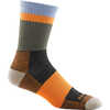 Light Hiker Micro Crew Socks Heady Stripe Orange