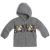 Gilet à capuchon Ursus Gris foncé chiné/Imprimé bestiole olive foncé