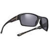 Lunettes de soleil Nourrish Noir Soft Touch/Gris/Éclat miroir argent
