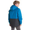 Manteau Vortex Bleu turc/Imprimé tissage éclipse