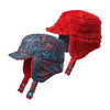 Bonnet réversible Folklore forêt/Rose magique