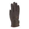 Gants en cuir et en polaire Charbon de bois/Noir