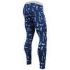 Caleçon long Weekday First Layer Plume marine chiné