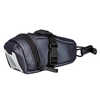 Sac de selle de vélo XT Noir de jais réfléchissant