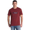 Graphic Progression Tee Red Bean Heather Peak To Peak Graphic