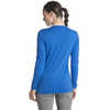 Maillot à col rond T2 en laine mérinos Cobalt