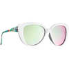 Lunettes de soleil Bloom Blanc lustré/Motif floral/Brun/Vert Revo