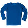 Chandail à col rond Cozy Cobalt-Rayures fines indigo