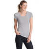 T-shirt en coton biologique Blanc-Rayures Jess bleu minuit