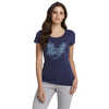 T-shirt New Beginnings Graphique cabane en bois bleu minuit chiné