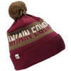 Tuque Pom Pom Mot-symbole rouge oxyde demi-ton