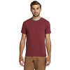 T-shirt Ringer Rouge oxyde chiné