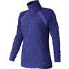 Manteau Anticipate à demi-glissière Iris bleu chiné