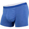 Caleçon boxeur court Bleu chiné/Blanc