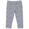 Collant en coton biologique Flora Bleu craie/Bruyère