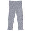 Collant en coton biologique Flora Bleu craie/Bruyère