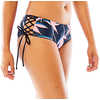 Culotte de bikini réversible Mustique Palmes de flamant/Noir