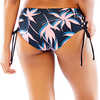 Culotte de bikini réversible Mustique Palmes de flamant/Noir