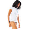 Maillot à protection solaire Dawson Blanc rayures eau vive