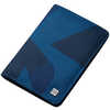 Portefeuille à passeport Dateline Imprimé laser cobalt abstrait