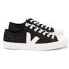 Chaussures en toile de coton biologique Wata Vegan Toile noir blanc