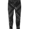 Collant trois-quarts Formation Jacquard bitume éclipse