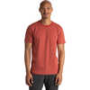 T-shirt Ringer Rouge brique chiné