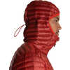 Manteau à capuchon en duvet Radiator Lite Rouge ocre