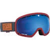 Lunettes de ski Marshall Rouge rose et bleu foncé/Gris-vert pâle et rouge