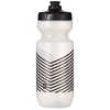 Bouteille pour le vélo Purist 650 ml Transparent/Noir/Chevrons noirs