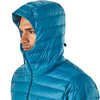Manteau à capuchon Down Sweater Bleu balkanique