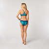 Culotte de bikini Catalina Palmiers Azul
