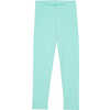 Collant en coton biologique Flora Vert céleste
