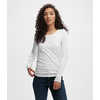 Chandail en coton biologique Blanc
