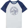 Maillot Skylight FPS à manches courtes Logo MEC gris clair/bleu minuit